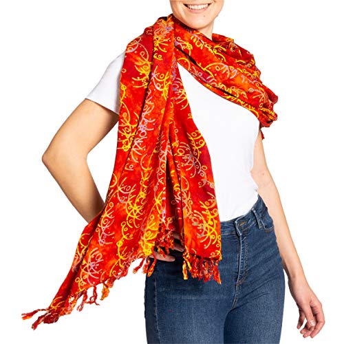 Écharpe Batik longue pour en finir avec les foulards trop courts et banals