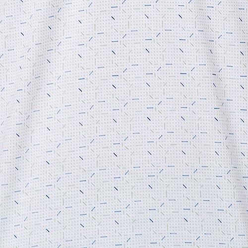 Image of Park Avenue Men's Cotton Polyester Blend Print Pattern Slim Fit Rib Collar Polo Neck Half Sleeve Casual T-Shirt