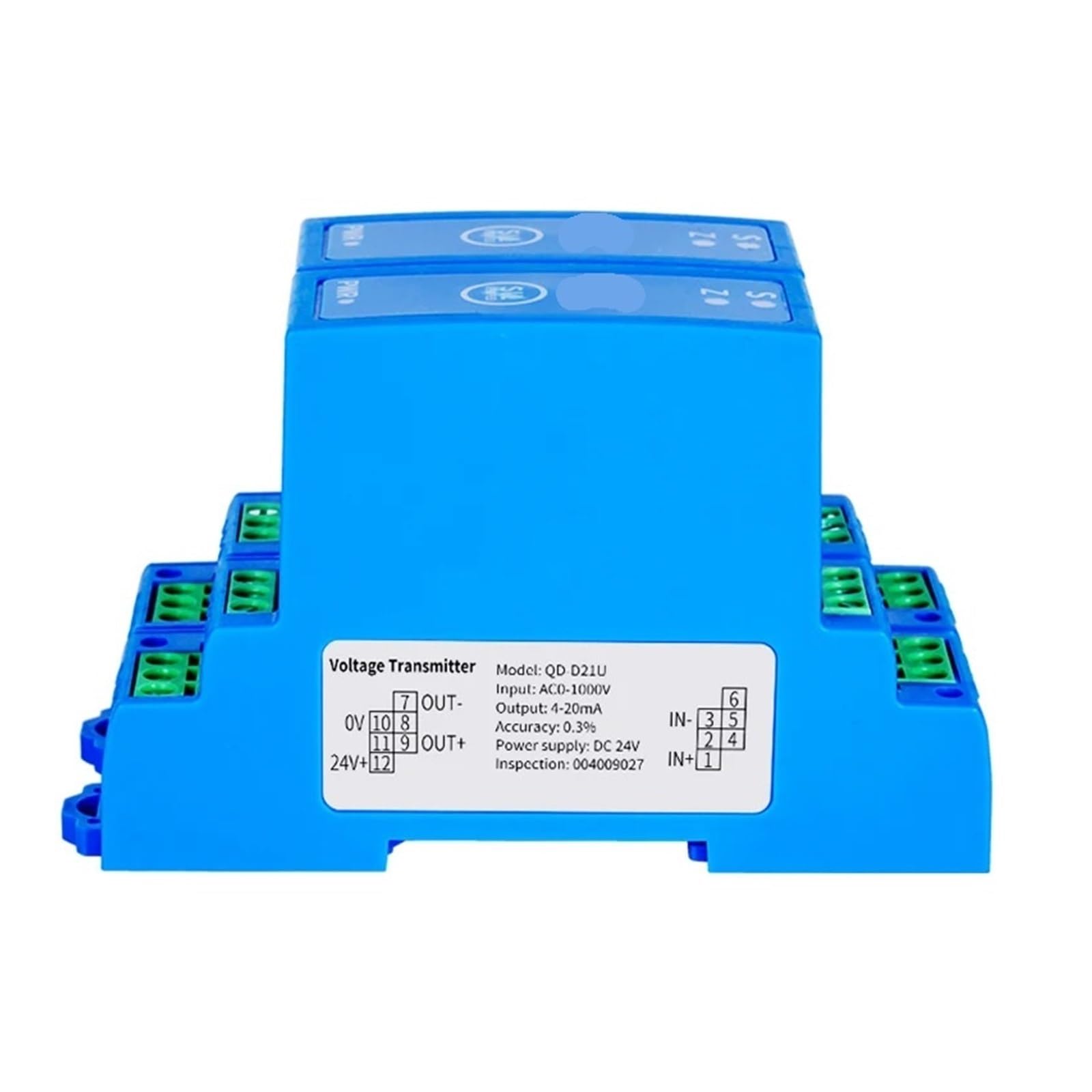 Przetwornica napięcia AC DC 24 V nadajnik napięcia 4-20 mA 0-10 V RS485 DC przetwornik 0-100 V 0-500 V 0-300 V 0-1000 V konwerter czujnika napięcia (wejście Ac 0-100 V, 0-5 V)