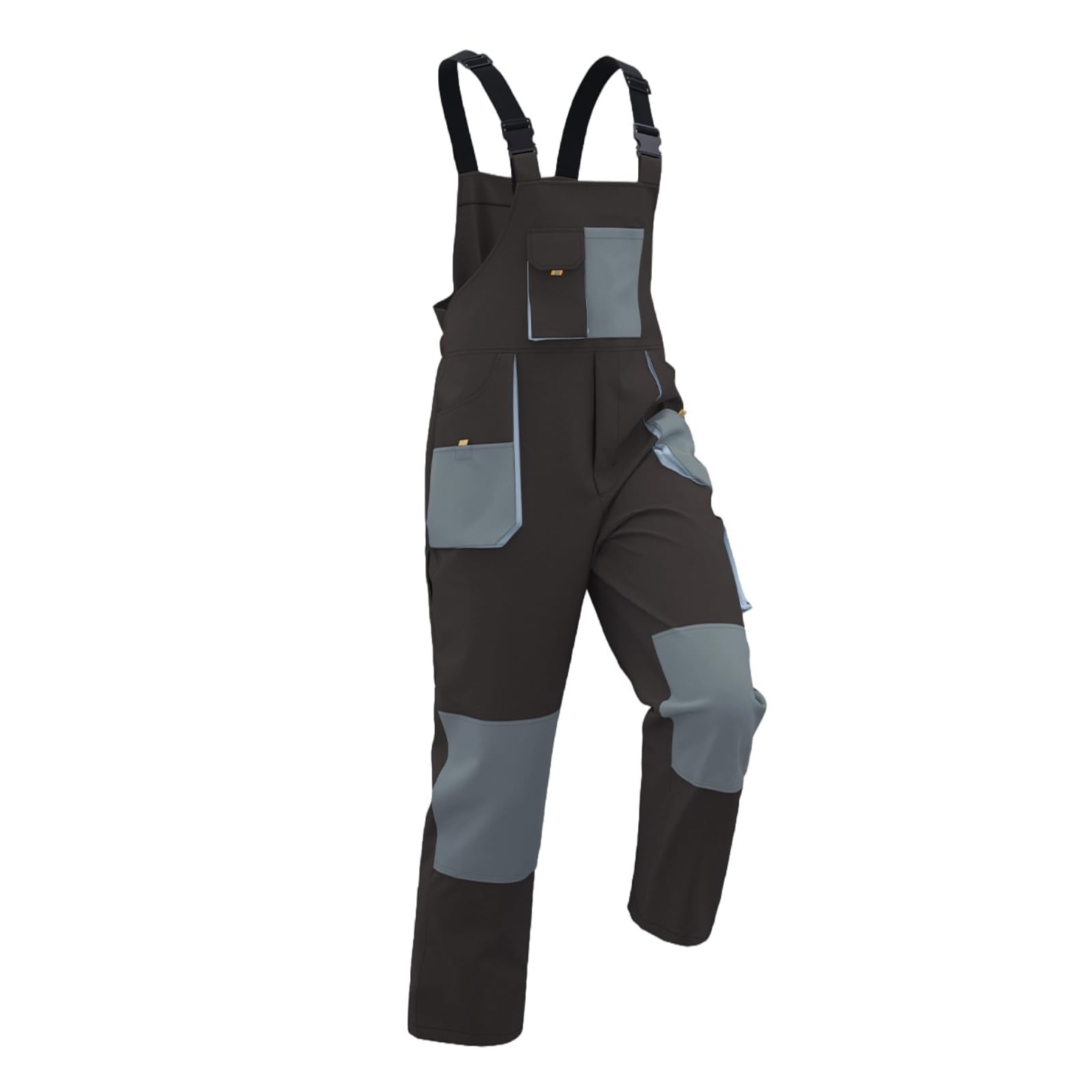Maizoon Pantalones de Trabajo con Peto para Hombre con Bolsillos en Las Rodillas Resistentes a la Abrasión para Decorador y Trabajadores con Rodilleras