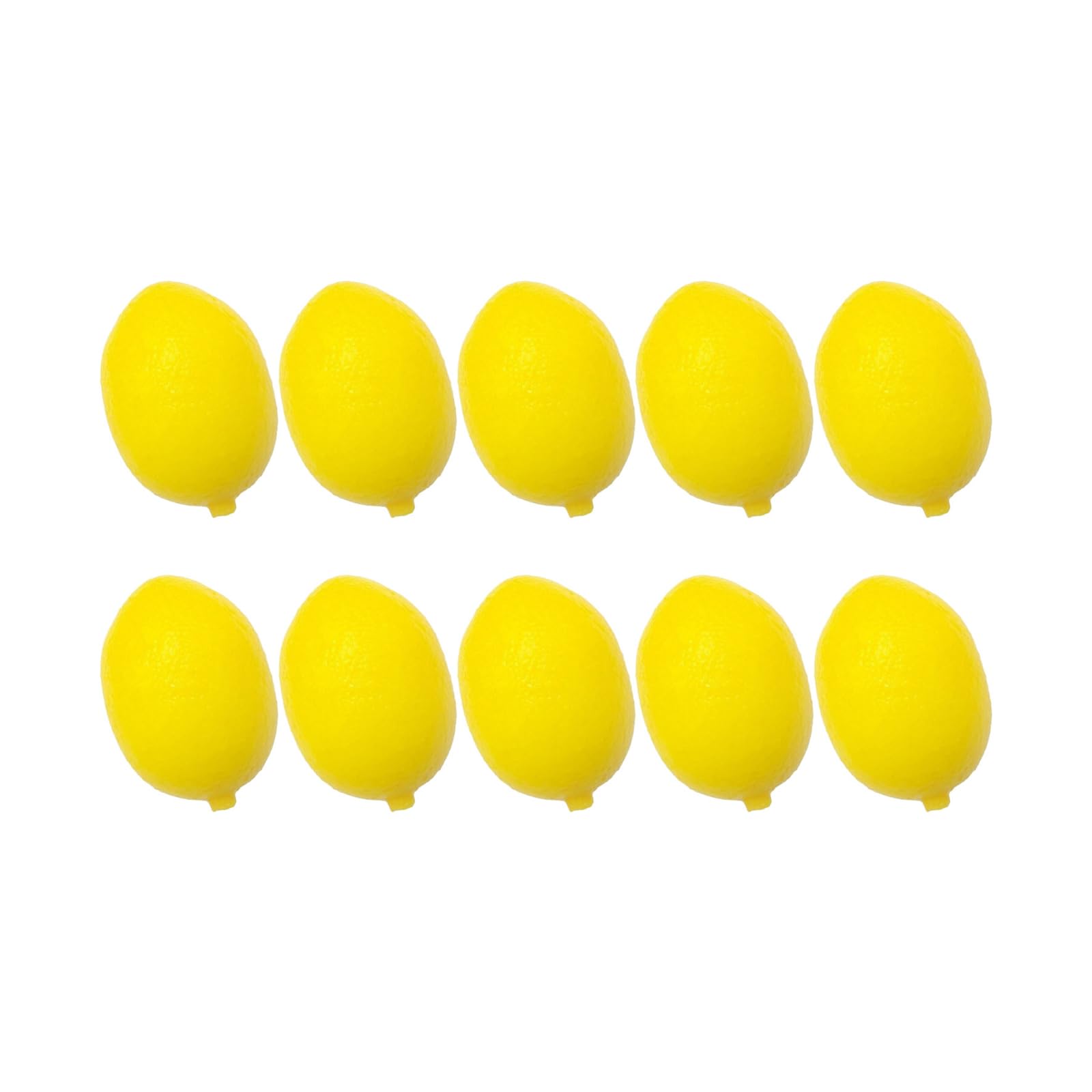 CRFFZ 10Pcs Realistic Artificial Lemon Simulation Lemon Kitchen Fruit Decoration for Basket Display Decoration Photography Fruit Display