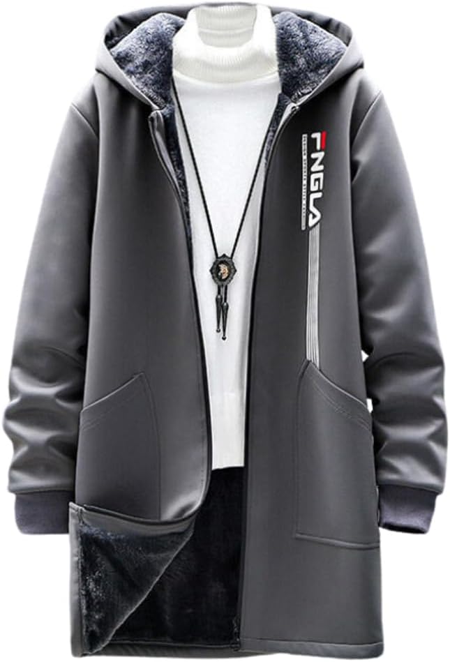 急速乾燥】[foveitaa] コート メンズ 秋冬服 ロングパーカー 大きい