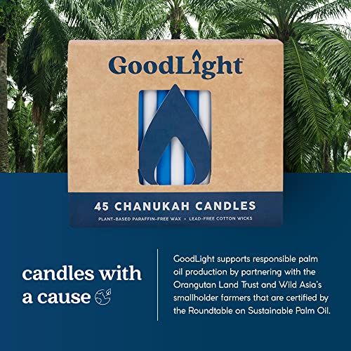 Goodlight Chanukah (Blue & White): 45 Candles, 45 Ct #TOP3