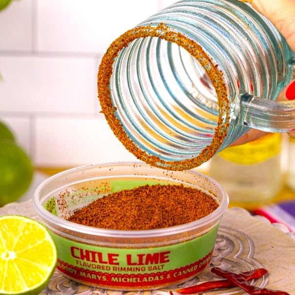 Twang Chile Lime Cocktail Rimming Salt Drink Garnish for Bloody Marys, Micheladas, Margaritas (Pack of 1)