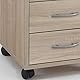 FMD Möbel, 336-001E Freddy Beistellcontainer in Ausführung Eiche Nachbildung, melaminharz beschichtete spanplatte, maße 33.0 x 63, 5 x 38.0 cm (BHT)