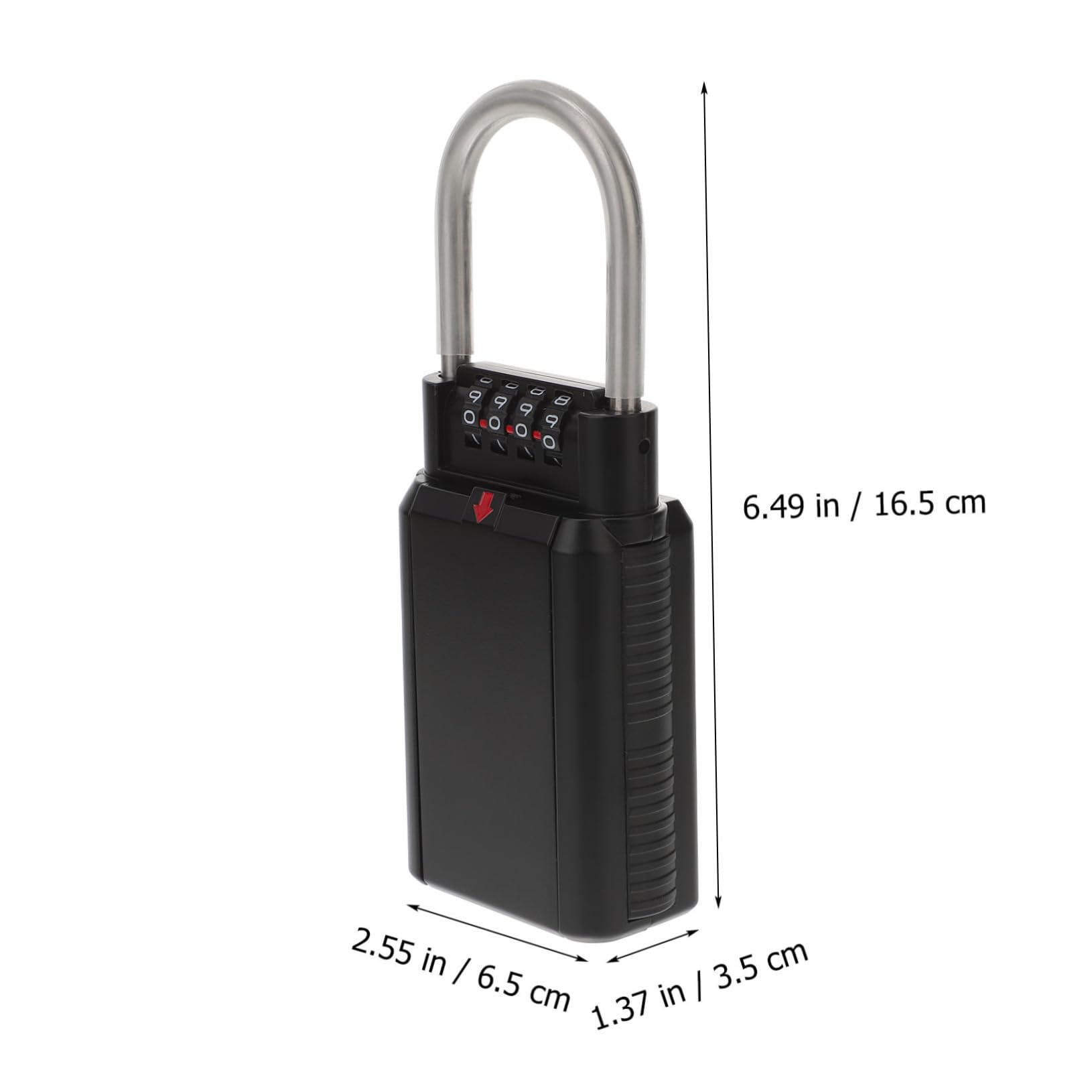 VILLCASE Schlüsseltresor mit 4-stelligem Zahlenschloss aus Metall und Großem Innenraum Wandmontierter Sicherheitsbox am Türgriff oder Metallzaun für Schlüssel und USB Stäbe