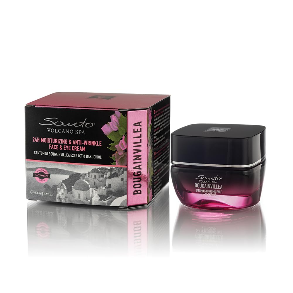 Santo Volcano Bougainvillea 24H MOISTURIZING & ANTIWRINKLE FACE & EYE CREAM 50ML, 50 ml (Pack of 1)