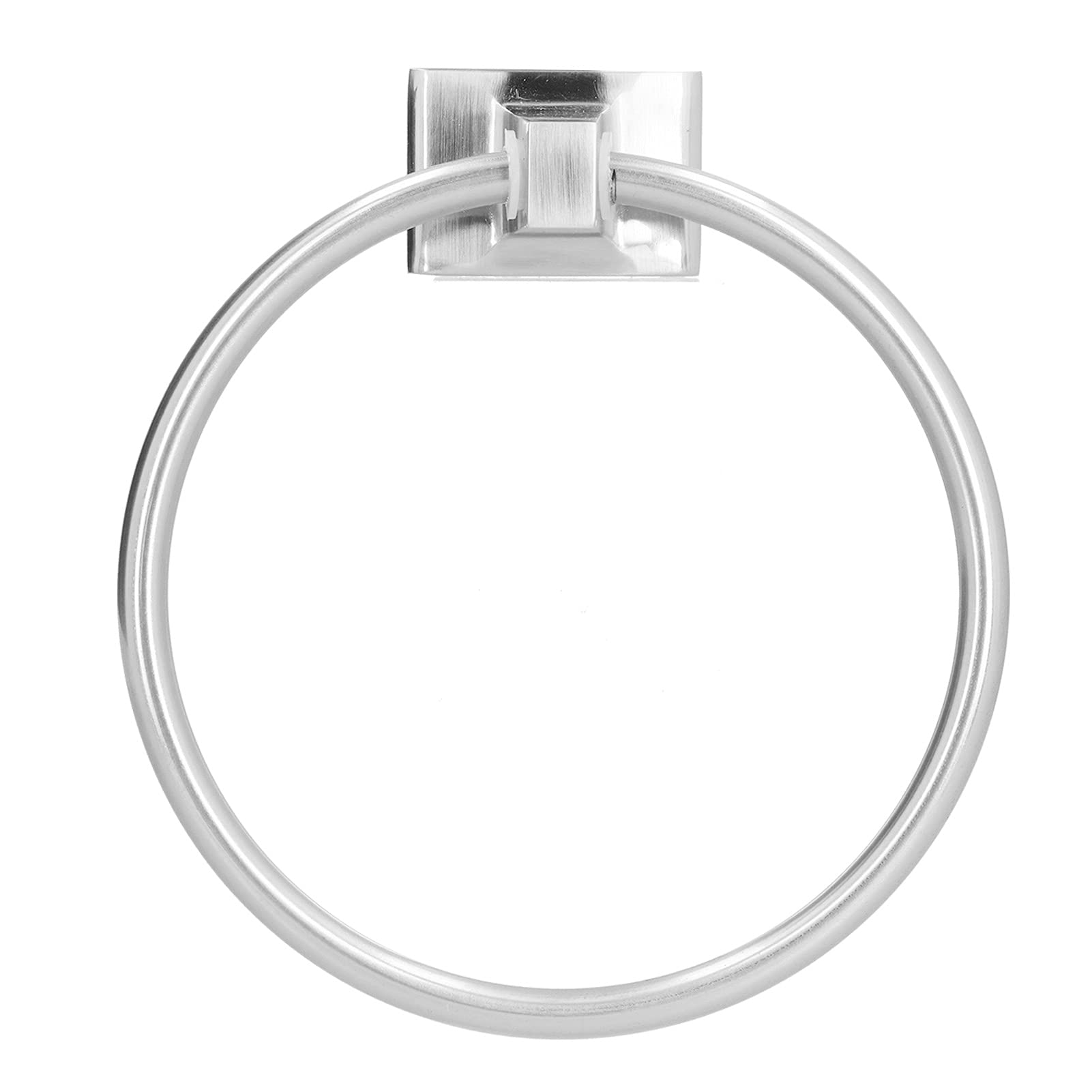 Toallero de acero inoxidable cepillado, moderno toallero de pared para toallas de mano, elegante y duradero, para decoración del hogar