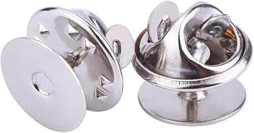 Miniatura 2 de eBoot - Lote de 50 alfileres de corbata en blanco con parte trasera de embrague