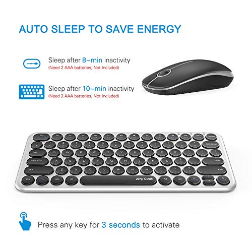 Buy Wireless Keyboard and Mouse, Jelly Comb KS45 2.4GHz USB Keyboard