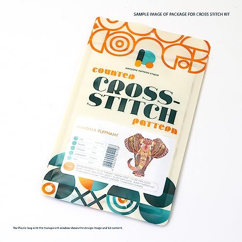 Image of Spiderman K388-0 Counted Cross Stitch KIT. Threads, Needles, 2 Fabrics, Threader, Clippers and 4 Printed Color Patterns. Embroidery Pattern Kit