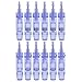 12 pièces Micro aiguilles - 12 broches / 36 broches / 5D micro aiguille électrique de remplacement Derma aiguille - Micro-aiguilles de rechange cartouches pour Dermapen(Bleu)