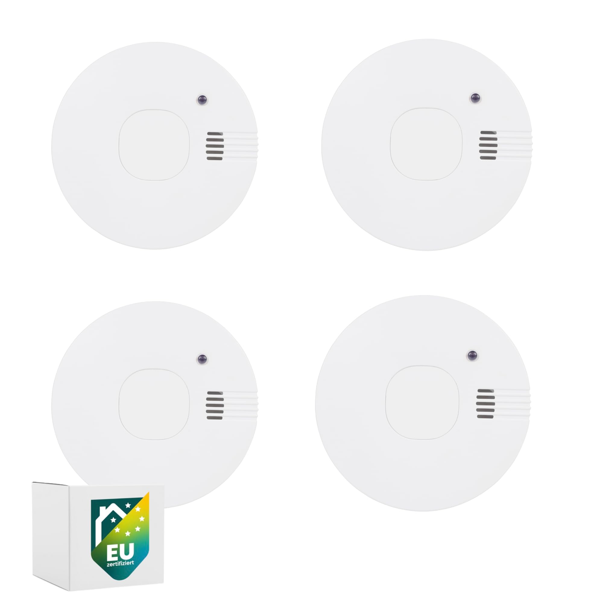 Smartwares 4er-Set Rauchmelder – 5 Jahre austauschbare Batterien – Schnelle und zuverlässige Erkennung – 85 dB – FSM-11754