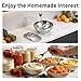 Jegxemt Stainless Steel Food Mill, Rotary Food Mill with 3 Interchangeable Discs for Tomato Sauce, Mashed Potatoes, Baby Food, Jams | Ergonomic Handle, Easy to Clean & Assemble
