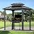 Modern Shade Grill Gazebo 6' x 8' with Aluminum Frame, BBQ Gazebo with Galvanized Steel Roof, Side Shelves, Paper Towel Holder, and USB/USB-C Charging Ports – Ideal Outdoor Grill Canopy for Patio