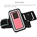 Running Exercise Arm Band for MP3 Player,Sport Jogging Leather Armband Case Cover Suitable for About 4 * 2 * 1inch MP3 Player Adjustable Gym Sports Armband with Reflective Border