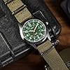 Infantry Mens Military Army Wrist Watch Analogue Quartz Watches for Men Outdoor Sport Tactical Field Work 12/24 Hour Wristwatch with Green NATO Nylon Strap by MDC #1