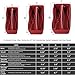 Purse Organzier, Bag Organizer with Metal Zipper (Large, Red)