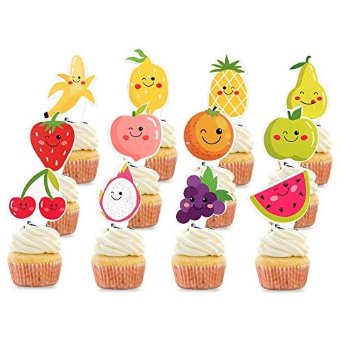 Unimall Fruit Cupcake Toppers Cover