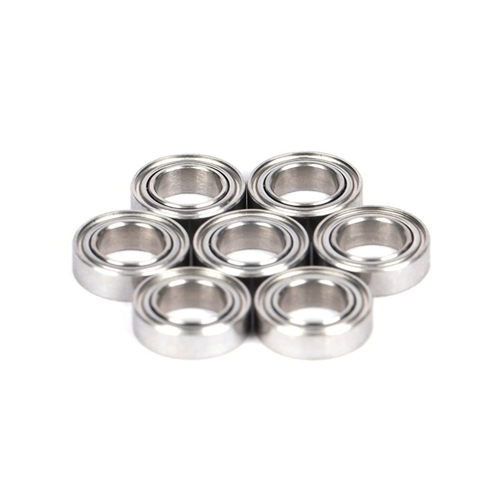 Industrial Bearings 10 piezas de manijas de carrete con rodamientos de cerámica híbridos de 4X7X2,5mm sin grasa de giro rápido for Ball Bearing Skate Bearings