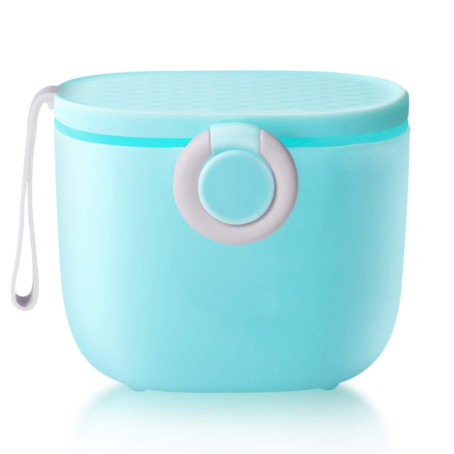 ELECDON Baby Formula Dispenser, Portable Milk Powder Dispenser Container with carrying Handle and Scoop for Travel Outdoor Activities with Baby Infant, 500ML (Blue)