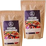 ZUTATEN: glutenfreie Mehle (Buchweizenmehl, Hirsemehl, Sorghumhirsenmehl), Tapiokastärke, Ballaststoffe (Bambusmehl, Flohsamenschalenmehl), Backtriebmittel (Natriumhydrogencarbonat), Gewürze (Oregano, Basilikum, Thymian, Rosmarin, Majoran, Bohnenkraut, Salbei), Salz, Säureregulator (Zitronensäure).