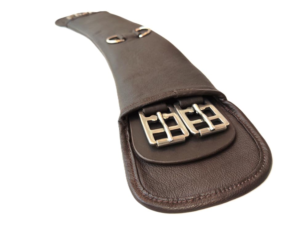 Nappa Leder Mondgurt Kurzgurt ARCO gepolstert Größe Schwarz 65 cm