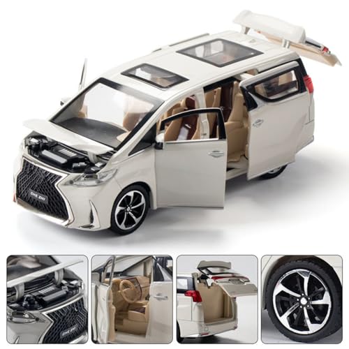 Image of Mashes Diecast Metal Car Toy 1:32 Scale with Openable Doors, Pull Back Action, Light & Sound, Detailed Luxury MPV Model for Kids & Collectors, Premium Gift Toy Car