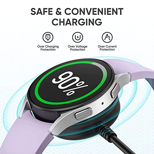 Image of Nirsha PD Magnetic Holder Wireless Charging Dock Cradle C Type Charger Cable Cord for Samsung Galaxy Watch 5 44mm,Watch 5 Pro 45mm,4,3,Active,Active 2,