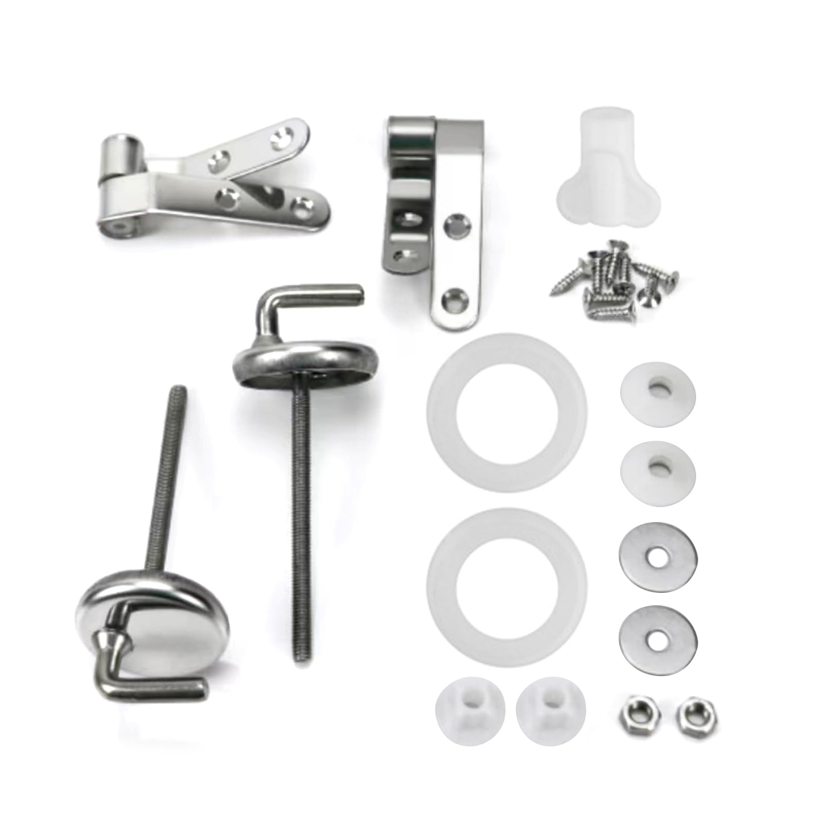 Easy to Clean Toilet Hinges Set Fixing Toliet Hinges/Screws for Your Bathroom Repair