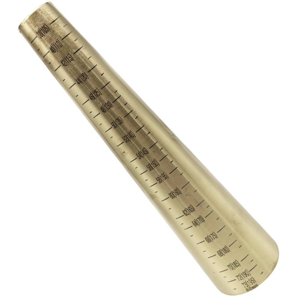 Casiler Round Stainless Steel Bracelet Mandrel Sizer, Professional Measuring Tool for Jewelry Maker Handcraft Diy Projects