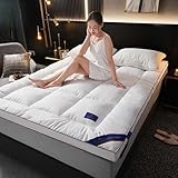 HLTQL Mattress Protector Cotton Matratzen-Topper Weich Matratzenauflage Bettauflage 180x200/90x200/120x200 Bequem Und Atmungsaktiv(1,90x200cm)