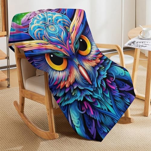 Manta de búho térmica con acabado premium para decoración de sofá 5