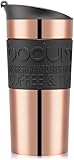 BODUM 11068-18S TRAVEL MUG Mug de voyage sous vide, 0,35 l, couvercle rabattable, cuivre