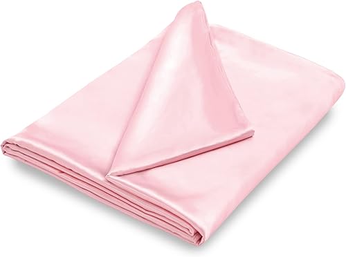NSGZ Funda de edredón de satén de 60 x 80 pulgadas para manta con peso, lujosa funda de manta de satén con peso extraíble y sedosa con 8 lazos y