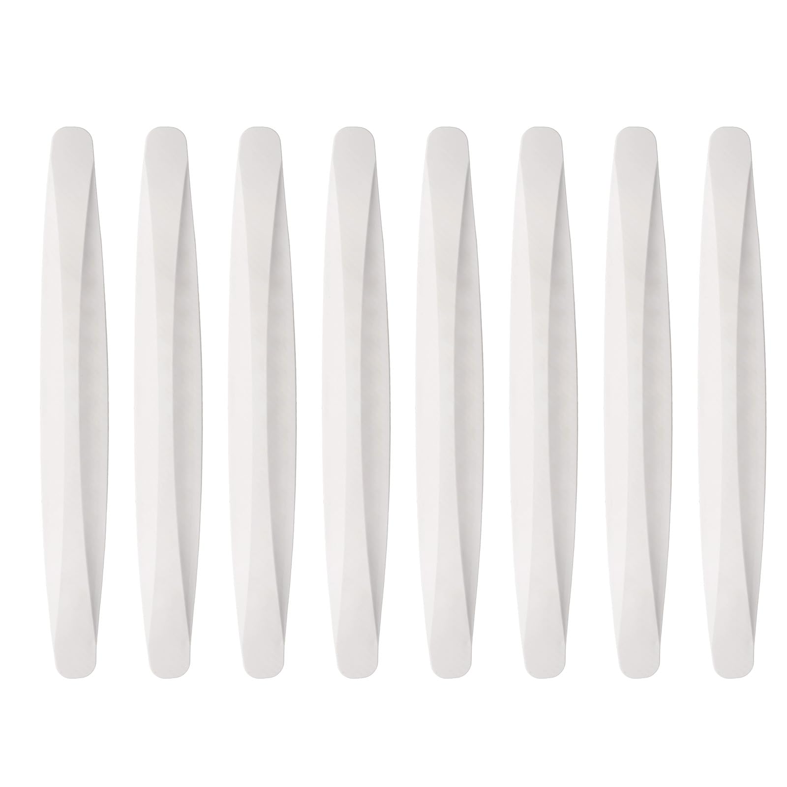 QUARKZMAN 8 Pezzi Fascia Paraurti Auto Protezione Antiurto Antigraffio Fascia Protettiva Paraurti Universale Anteriore e Posteriore per Auto SUV Pickup Camion, Bianco