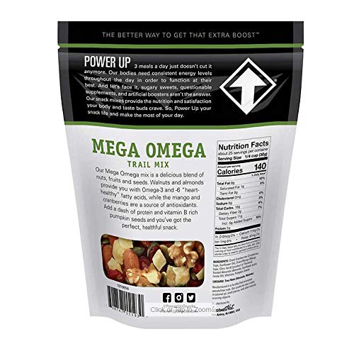 Miniatura 3 de Power-Up Trail Mix, Mega Omega - Kosher (1 paquete de 26 onzas)