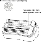 32B Tête de rasoir pour Braun Series 3, Feuille de remplacement & Cassette de cutter pour rasoir Braun Foil 3000s 3010s 3020s 3030s 3040s 3050cc 3070cc 3080s 3090cc 320 330 340 350cc