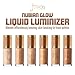 Juvia's Place Nubian Glow Liquid Luminizer - Radiant Highlighter for Face and Body, Buildable Shimmer, Versatile Shades for All Skin Tones, Long-Wearing Liquid Highlight - Egyptian Glow, 0.27 fl oz