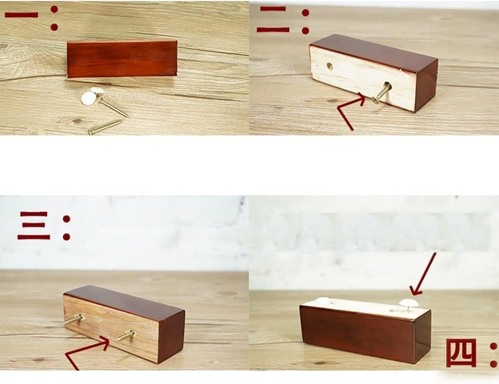 Gambe da tavolo fai te 4 pezzi 5 cm con viti for divano