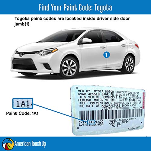 American Touch Up ATU0000TOYO Spray Paint (Basecoat) Compatible With Toyota thumb #1