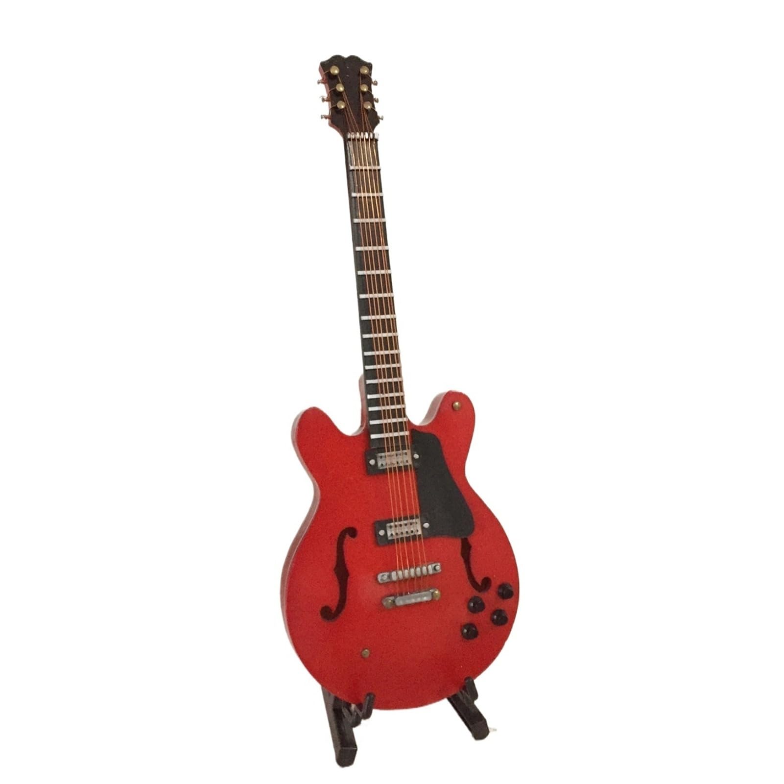 18cm Miniature Electric Guitar Model Ornament Musical Instrument Decor