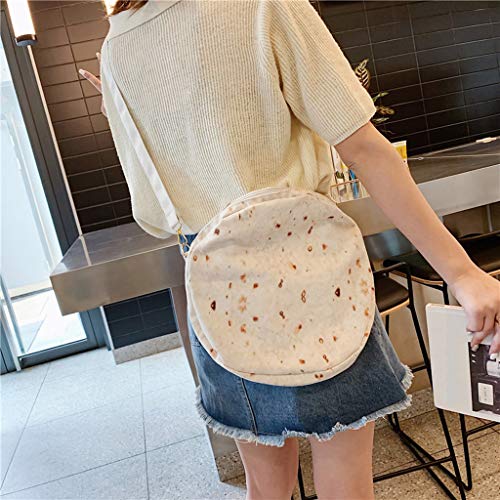 MILIMIEYIK, Fashion Women\'s Canvas Handbags Shoulder Bags Totes Purses Round Pack - Thumbnail 2