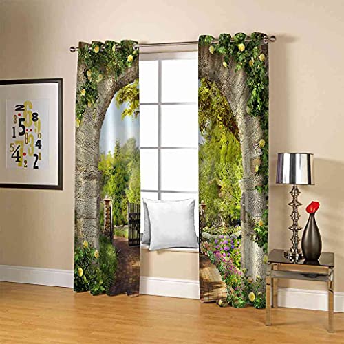 Rideau isolant polyester à oeillets occultation et protection thermique 200x160 cm - 5