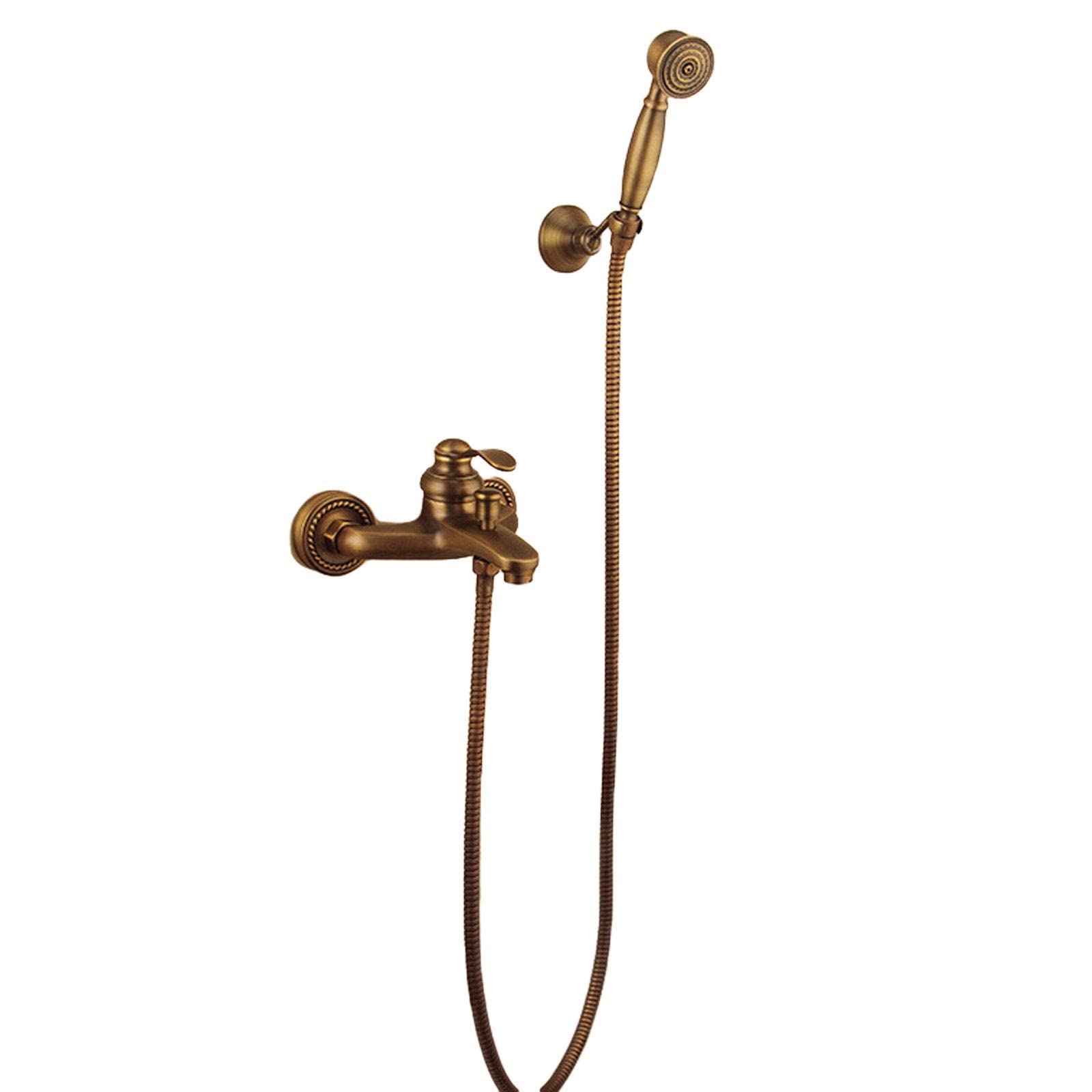 Ensemble de douche antique en laiton pour une salle de bain esprit spa à la maison