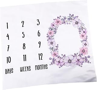 SEWACC Cobijas Recien Nacidos Cobertores Para Bebês Recém-Nascidos Adereços Cobertor De Marco De Bebê Cobertores De Bebê Macios Cobertores De Fotos Cobertores De Flores De Bebê