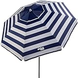 AKTIVE Grand Parasol, Ø200 cm, avec Toit Ventilé, Protection UV50, Motif...