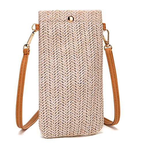 Small Crossbody Straw purse Lightweight Summer Beach Phone Bag for Women2