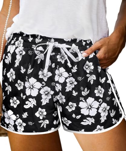 TIYOMI Plus Size Shorts for Women Drawstring Pants Elastic Waist Pocketed Summer Shorts XL-5XL