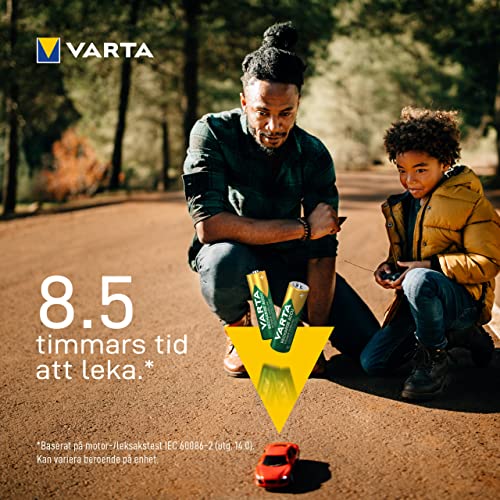 VARTA Piles Rechargeables AA Lot de 8 Recharge Accu Power 2600 mAh Ni MH sans Effet mémoire préchargées prêtes à 'emploi - vue 6